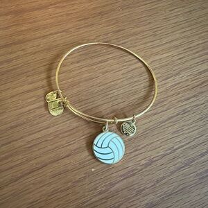 Alex and Ani Gold Volleyball Charm Bracelet